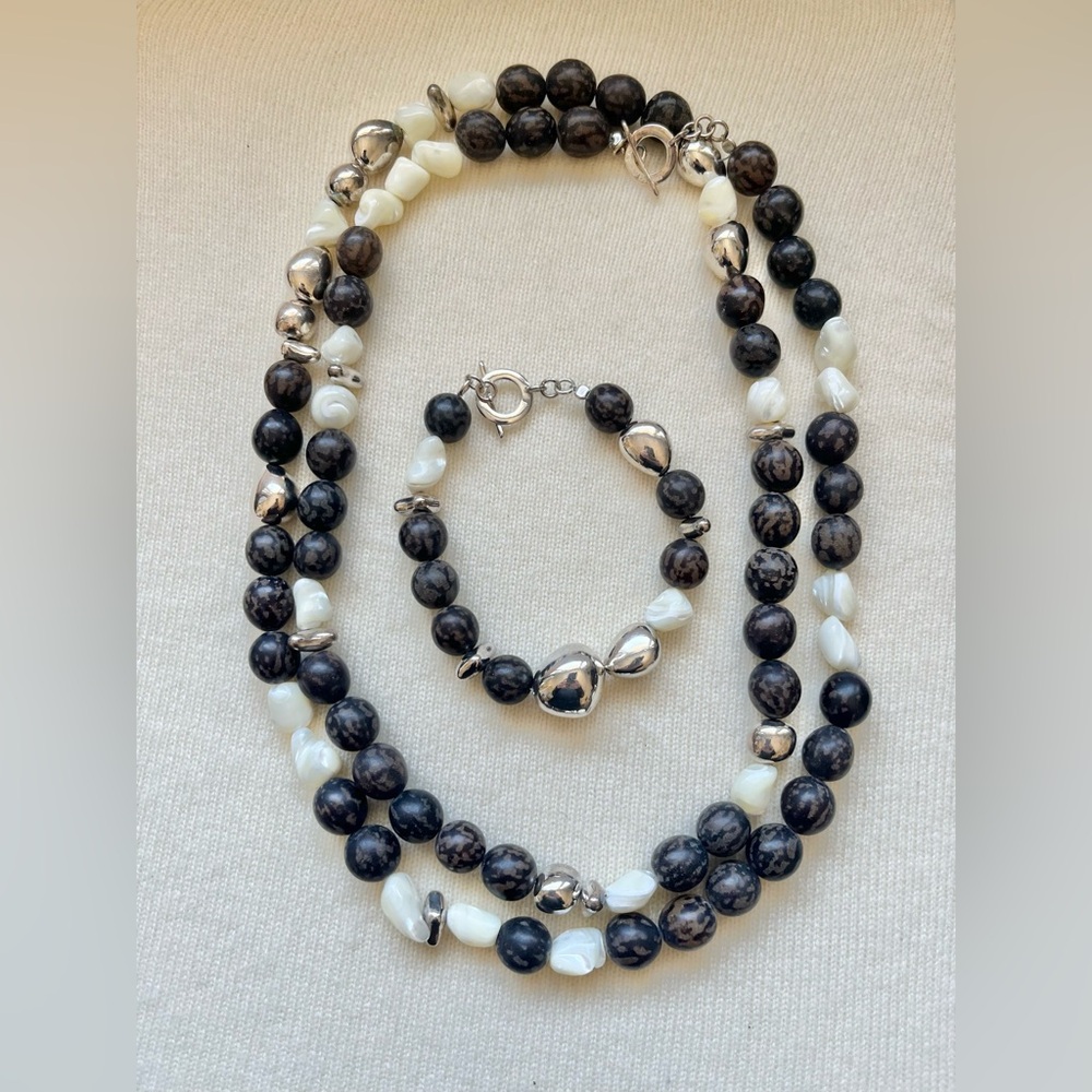 RLM Studio, designed by Robert Lee Morris necklace and bracelet set